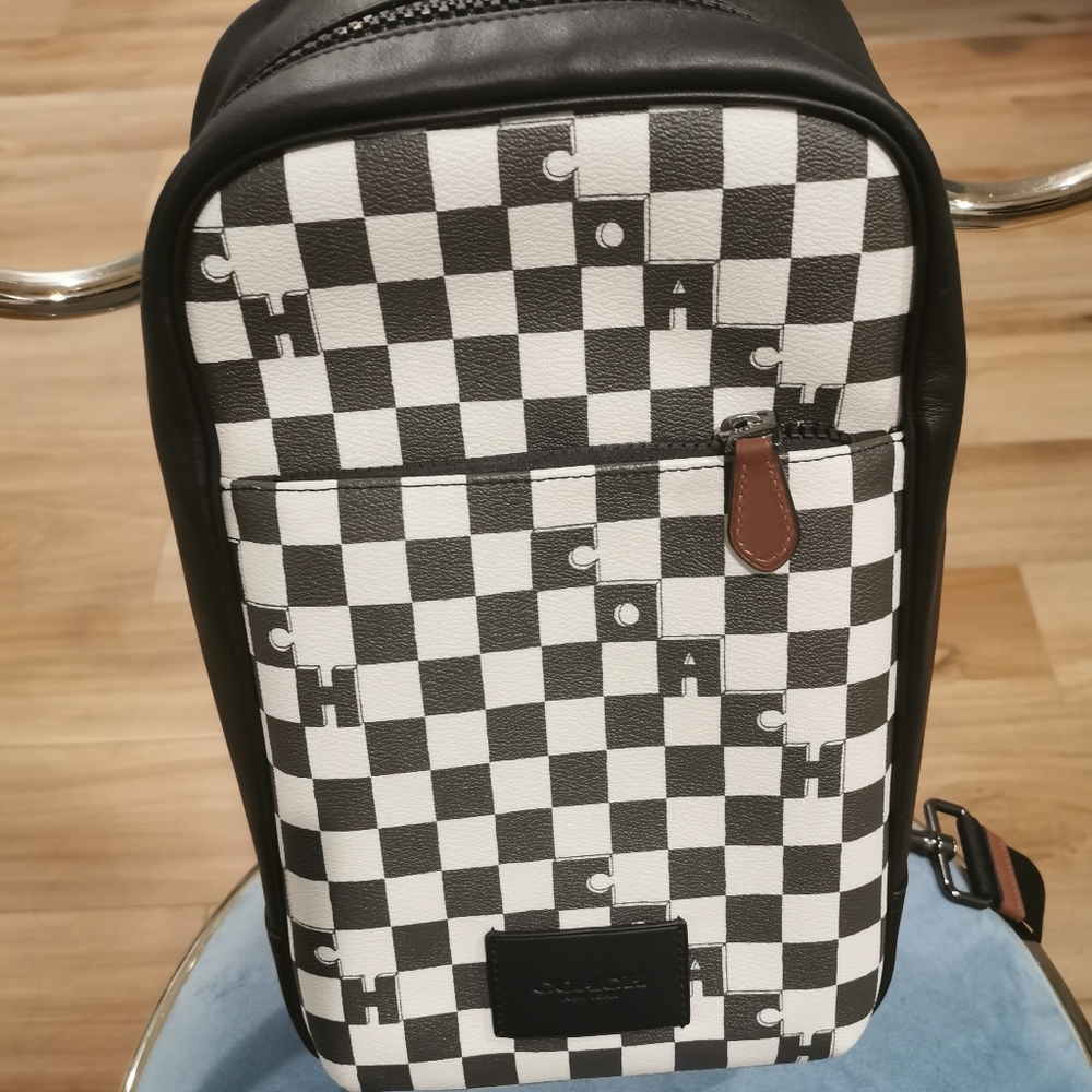 Coach Westway Pack With Checker Print (NWOT)